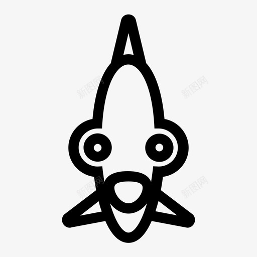 鱼动物卡通图标svg_新图网 https://ixintu.com 儿童 动物 卡通 卡通动物 海洋 鱼