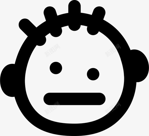 困惑表情漂亮图标svg_新图网 https://ixintu.com 困惑 漂亮图标 表情