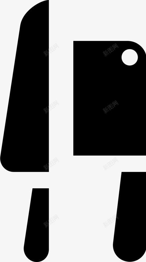 刀厨师刀切肉刀图标svg_新图网 https://ixintu.com 刀 刀组 切肉刀 厨师刀 餐刀