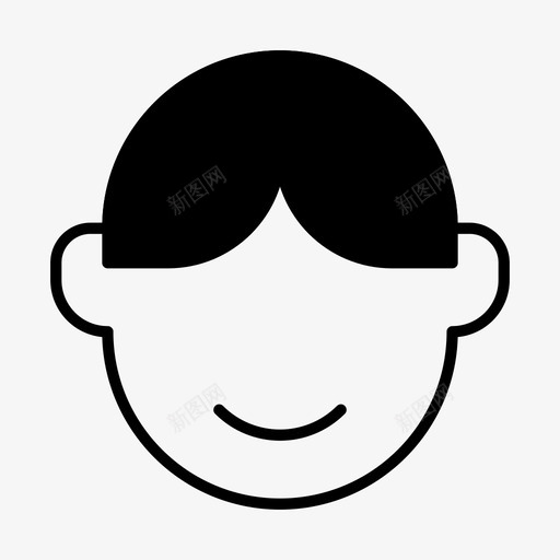 用户头像人脸图标svg_新图网 https://ixintu.com 个人资料 人物 人脸 头像 实心 用户 用户头像3