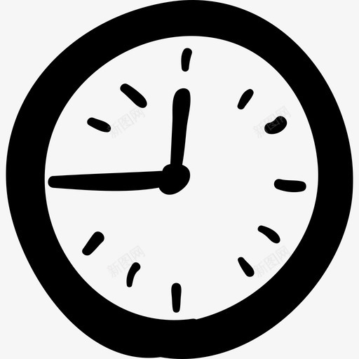 钟表手绘工具教育手绘教育图标svg_新图网 https://ixintu.com 手绘教育 教育 钟表手绘工具
