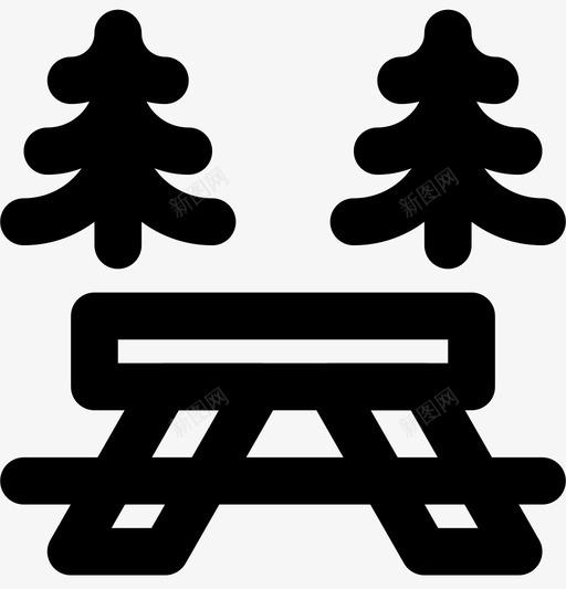 野餐野营户外图标svg_新图网 https://ixintu.com 户外 户外运动 旅行 野营 野餐