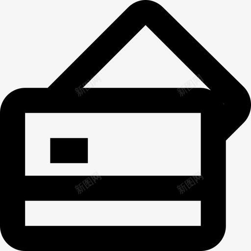 信用卡自动柜员机卡银行卡图标svg_新图网 https://ixintu.com 一套线路要素图标 信用卡 塑料货币 现金卡 自动柜员机卡 银行卡