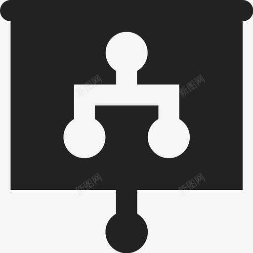 演示商务管理图标svg_新图网 https://ixintu.com 会议 办公室 商务 演示 管理