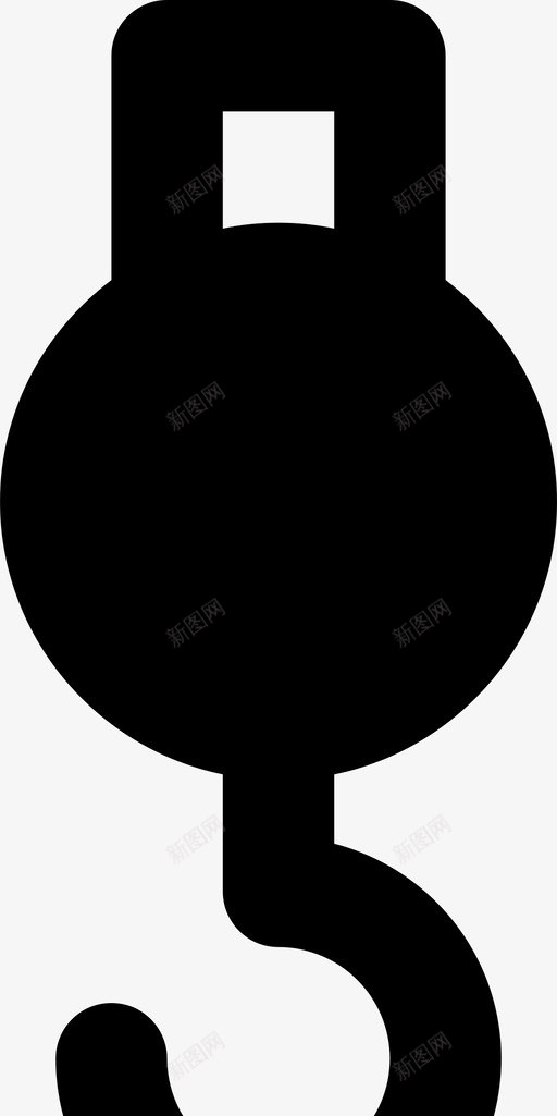 钩子建筑工具图标svg_新图网 https://ixintu.com 工作 工具 建筑 粉碎图标建设和固体 钩子