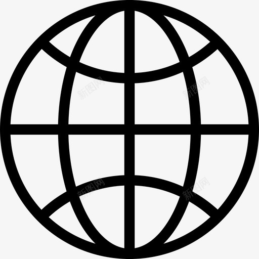 全球地球地图图标svg_新图网 https://ixintu.com ios网络用户界面线图标 世界 全球 地图 地球