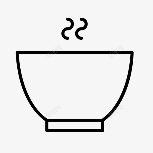 汤亚洲汤碗图标svg_新图网 https://ixintu.com 中国菜 亚洲汤 汤 碗 食物