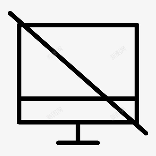 计算机关闭禁用否图标svg_新图网 https://ixintu.com 否 屏幕 禁用 计算机关闭 计算机技术大纲