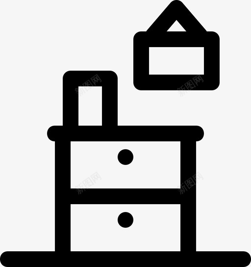 橱柜抽屉梳妆台图标svg_新图网 https://ixintu.com 储藏室 图片 家具 抽屉 梳妆台 橱柜 餐具柜