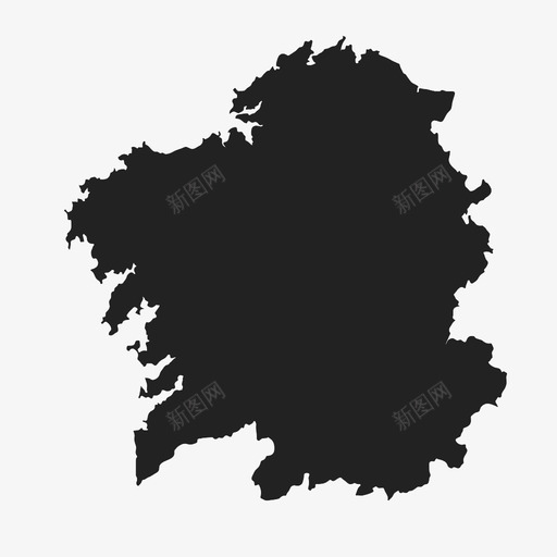 加利西亚社区地图图标svg_新图网 https://ixintu.com 加利西亚 地区 地图 社区 西班牙