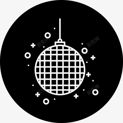 dj派对舞会装饰图标svg_新图网 https://ixintu.com 2017年新年轮番不同 dj派对 prty 舞会 装饰 迪斯科