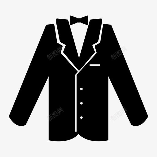 商务套装正装新郎图标svg_新图网 https://ixintu.com 商务套装 婚礼 婚纱 心形 情人节系列 新郎 正装 爱情