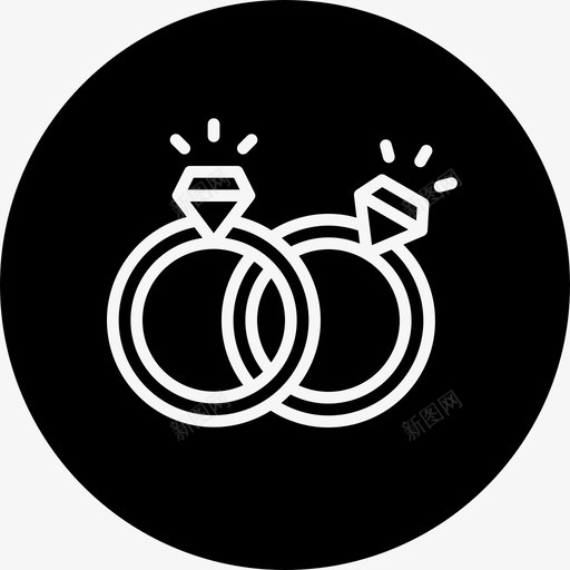 戒指钻石订婚图标svg_新图网 https://ixintu.com 2017年情人节 戒指 求婚 爱情 订婚 钻石