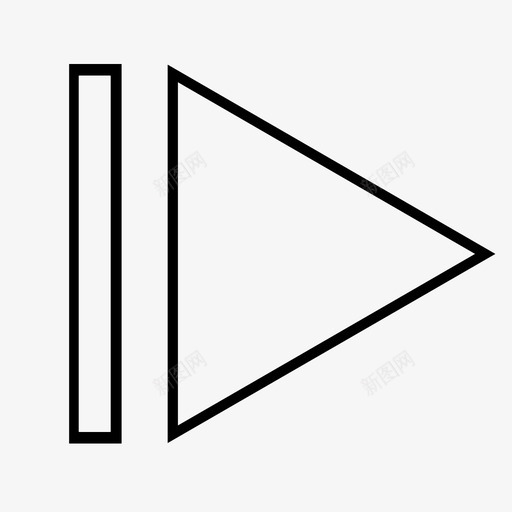 向前跳媒体音乐图标svg_新图网 https://ixintu.com 向前跳 媒体 媒体控制 视频 音乐