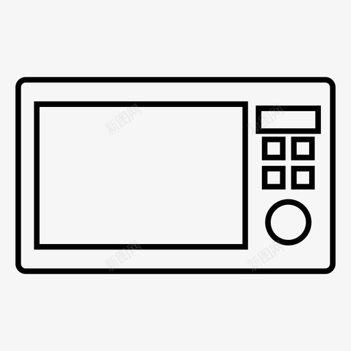 微波炉烹饪热图标svg_新图网 https://ixintu.com 厨房 微波炉 烤箱 热 烹饪