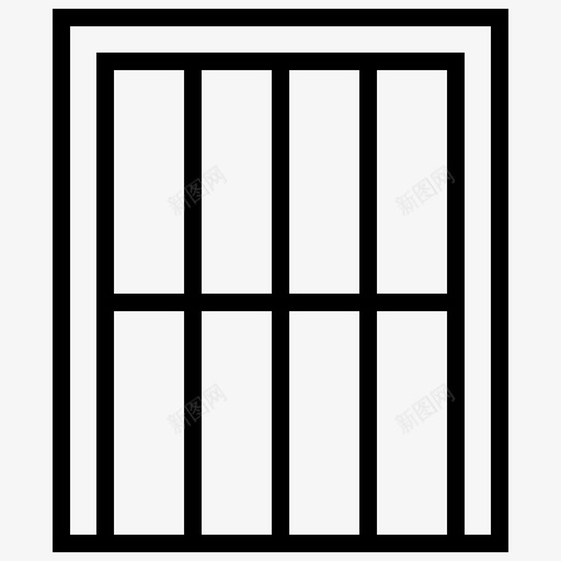 玻璃建筑房屋图标svg_新图网 https://ixintu.com 建筑 房屋 玻璃 结构