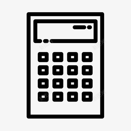 计算器计算数学图标svg_新图网 https://ixintu.com 数学 计算 计算器