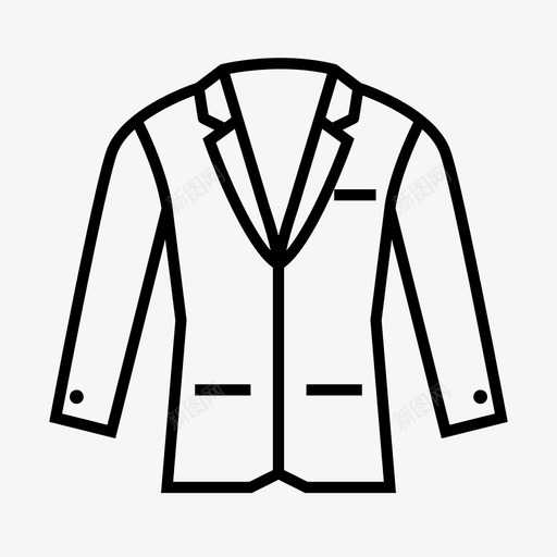 采购产品西装衣服正式服装图标svg_新图网 https://ixintu.com 夹克 正式服装 衣服 西装夹克 采购产品西装
