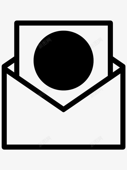 信件信封邮件图标svg_新图网 https://ixintu.com 信件 信件信封 信封 邮件 邮政编码 邮递