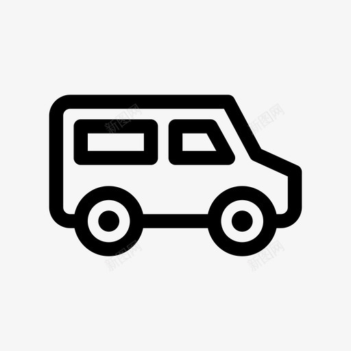 货车汽车送货图标svg_新图网 https://ixintu.com 汽车 货车 车辆 运输 送货