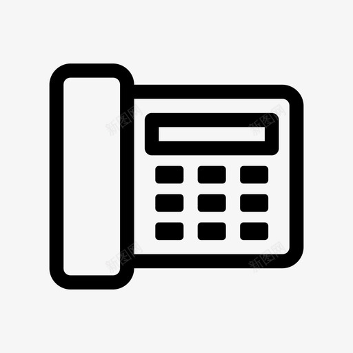 电话通讯土地图标svg_新图网 https://ixintu.com 土地 电话 系统 线路 通讯