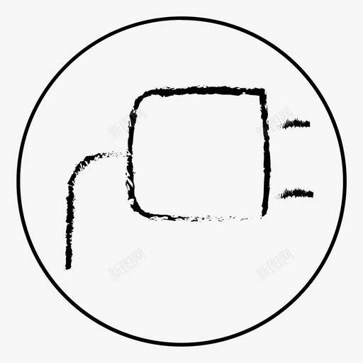 插头清洁能源图标svg_新图网 https://ixintu.com 可再生 可再生能源 可持续 插头 清洁 电力 能源