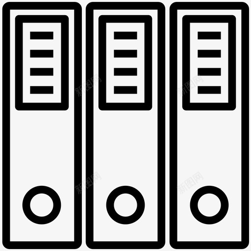 书籍活页夹数据图标svg_新图网 https://ixintu.com 书籍 教育行图标 数据 文件 文档 活页夹
