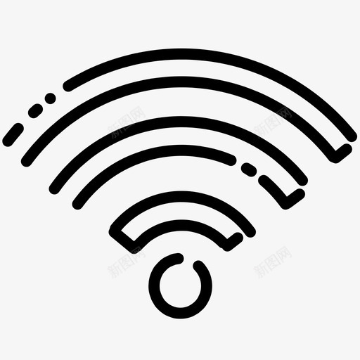 wificonnectconnection图标svg_新图网 https://ixintu.com connect connection connections internet uiessentials wifi