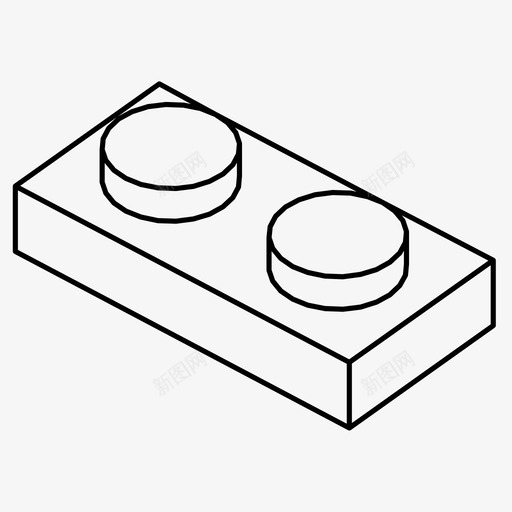 乐高积木建筑玩具图标svg_新图网 https://ixintu.com 乐高积木 建筑 玩具