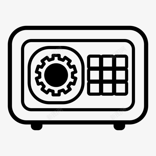 保险箱银行储物柜保险柜图标svg_新图网 https://ixintu.com 保险柜 保险箱 银行储物柜