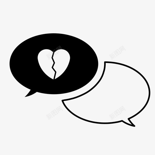 分手心碎感情倾诉图标svg_新图网 https://ixintu.com 分手 心碎 情人节 感情倾诉 爱情倾诉