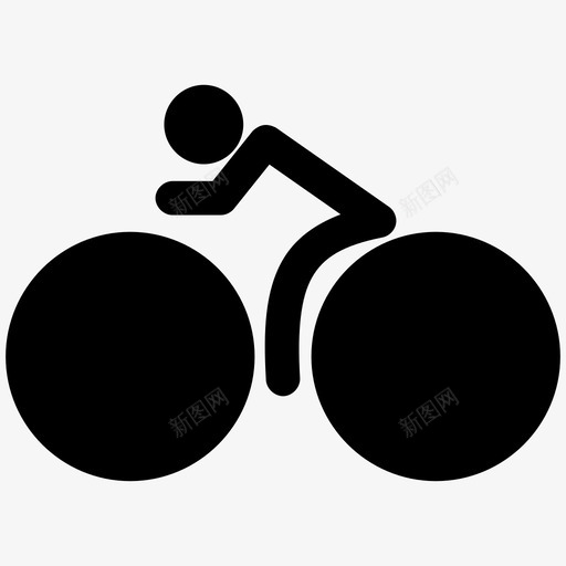 自行车自行车手固定齿轮图标svg_新图网 https://ixintu.com 固定齿轮 自行车 自行车手 轮子