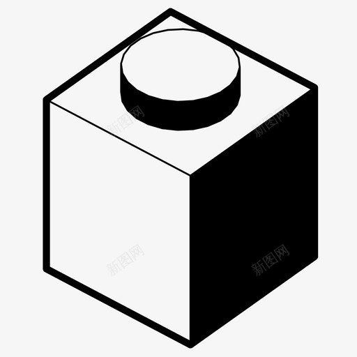 乐高积木建筑游戏图标svg_新图网 https://ixintu.com 乐高积木 建筑 游戏