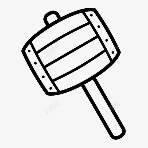 木槌游戏锤子图标svg_新图网 https://ixintu.com 木槌 柯比 游戏 电子游戏 锤子