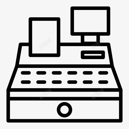 出纳机银行金融图标svg_新图网 https://ixintu.com 出纳机 银行金融