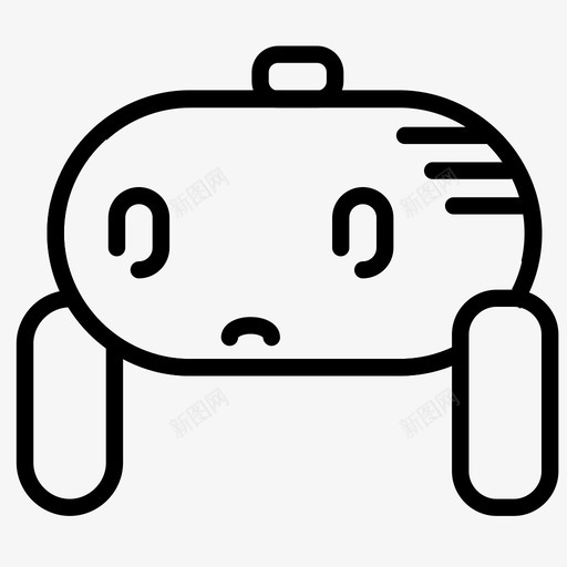 roboo悲伤可爱皱眉图标svg_新图网 https://ixintu.com roboo悲伤 可爱 机器人 皱眉
