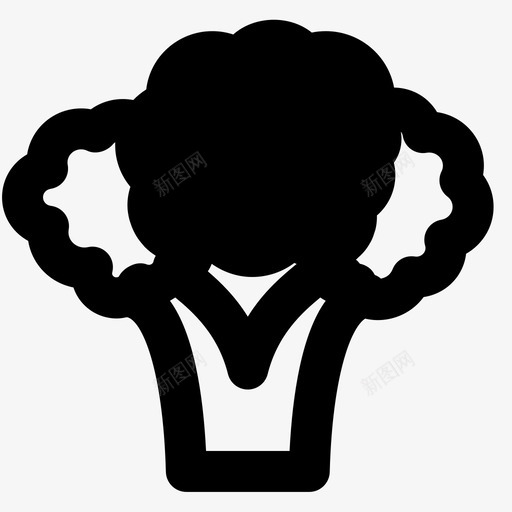 花椰菜吃餐图标svg_新图网 https://ixintu.com smashiconsgastronomymdsolid 吃 花椰菜 餐