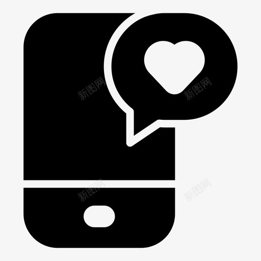 爱的留言聊天情人节图标svg_新图网 https://ixintu.com 情人节 情人节简单填写 爱的留言 聊天