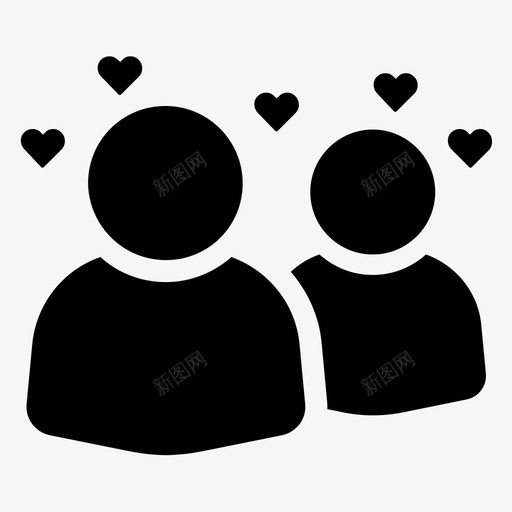 情侣恋情人节婚礼图标svg_新图网 https://ixintu.com 婚礼 情人节 情侣恋