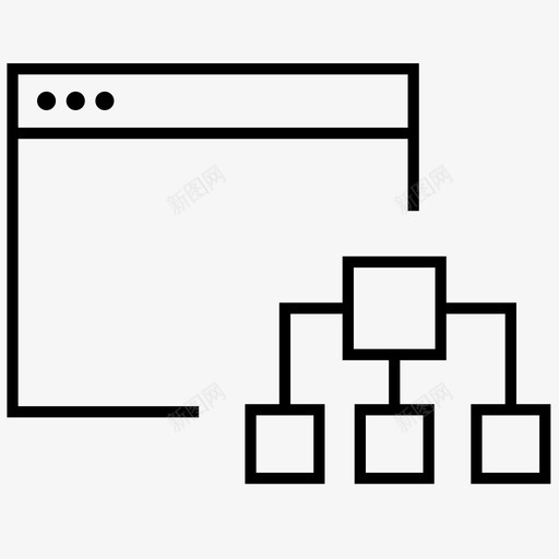 应用程序结构web产品图标svg_新图网 https://ixintu.com web产品 应用程序结构