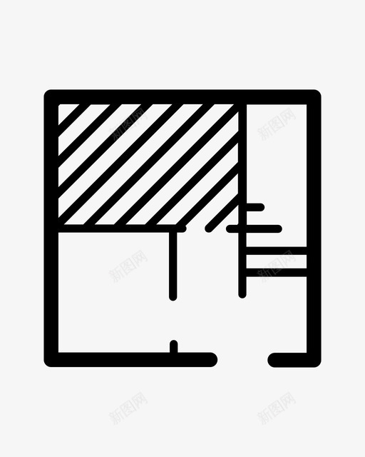 平面图蓝图布局图标svg_新图网 https://ixintu.com 布局 平面图 蓝图