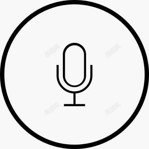 麦克风uiux图标集合svg_新图网 https://ixintu.com uiux图标集合 麦克风