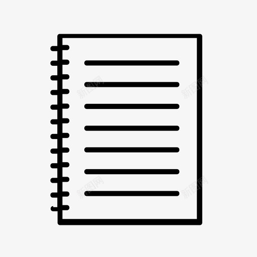 笔记本教育家庭作业图标svg_新图网 https://ixintu.com 学校 家庭作业 工作簿 教育 笔记本