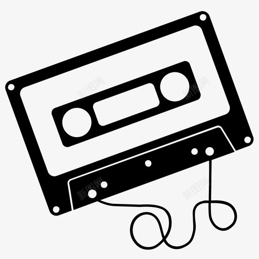 磁带音乐图标svg_新图网 https://ixintu.com 磁带 音乐