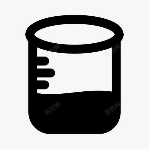 烧杯化学玻璃器皿图标svg_新图网 https://ixintu.com 化学 实验室 烧杯 玻璃器皿 科学