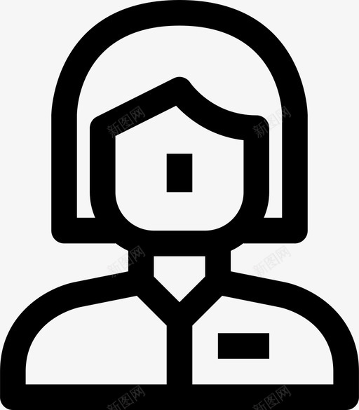 化身女人人类人图标svg_新图网 https://ixintu.com SSS 人 人类 化身女人 用户 用户界面