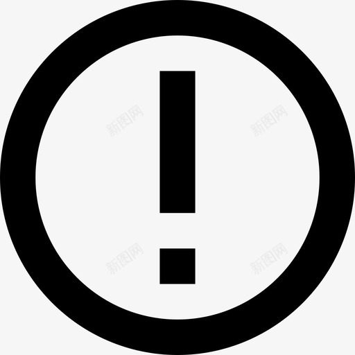 感叹号警告危险图标svg_新图网 https://ixintu.com 危险 感叹号 线要素图标集 警告