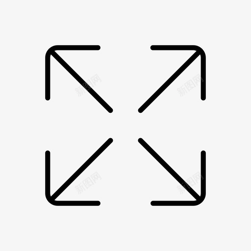 缩放放大调整大小图标svg_新图网 https://ixintu.com 放大 方形 缩放 调整大小
