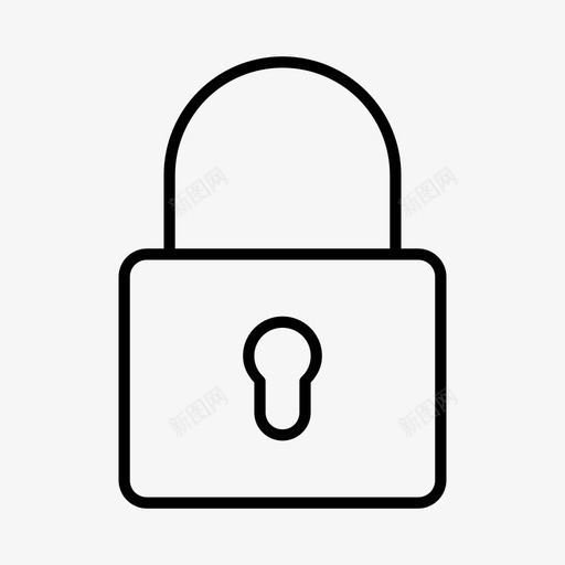 锁挂锁挂锁关闭图标svg_新图网 https://ixintu.com 安全 挂锁 挂锁关闭 用户界面 锁