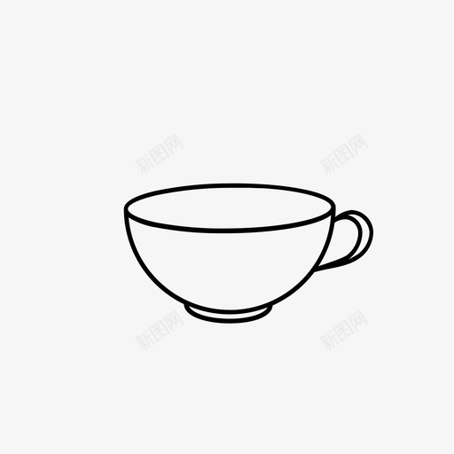 茶杯花式杯英式茶杯图标svg_新图网 https://ixintu.com 花式杯 英式茶杯 茶杯